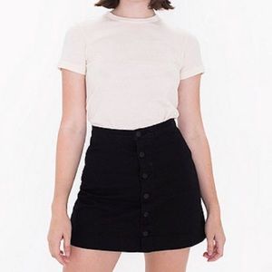 American Apparel Button Down Denim Skirt M